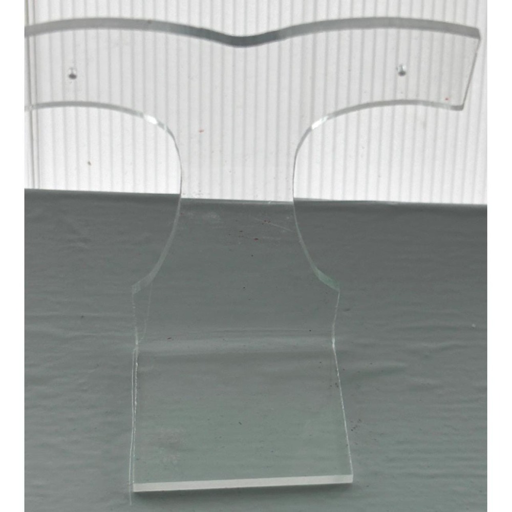 12  Clear Acrylic T-Shaped Jewelry Display Stand For Necklaces/Earrings